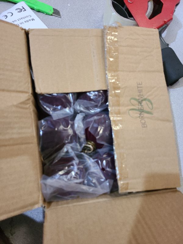 Photo 1 of 12 Pcs Light Scented Velvet Christmas Balls Bulk Winter Fir Scent Flocked Christmas Tree Ball Ornaments Hanging Baubles for Xmas Holiday Home Gift Yard Decor (Burgundy 2.36 Inch)