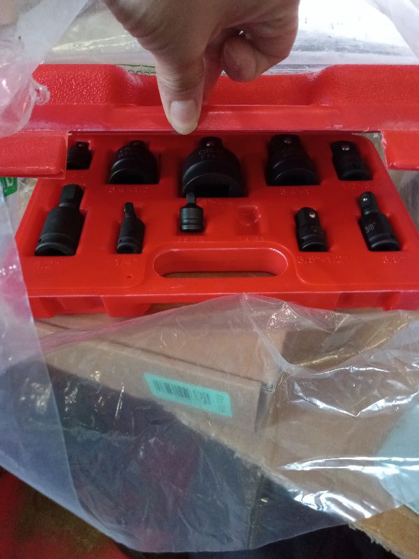 Photo 1 of 11PCS Impact Socket Adapter and Reducer Set, 1/4" 3/8" 1/2" 3/4" 1" Inch Square Drive Wrench Adapter, CR-MO Steel, for Drill, Breaker Bar, Ratchet Drive, Christmas Stocking Stuffers for Adults