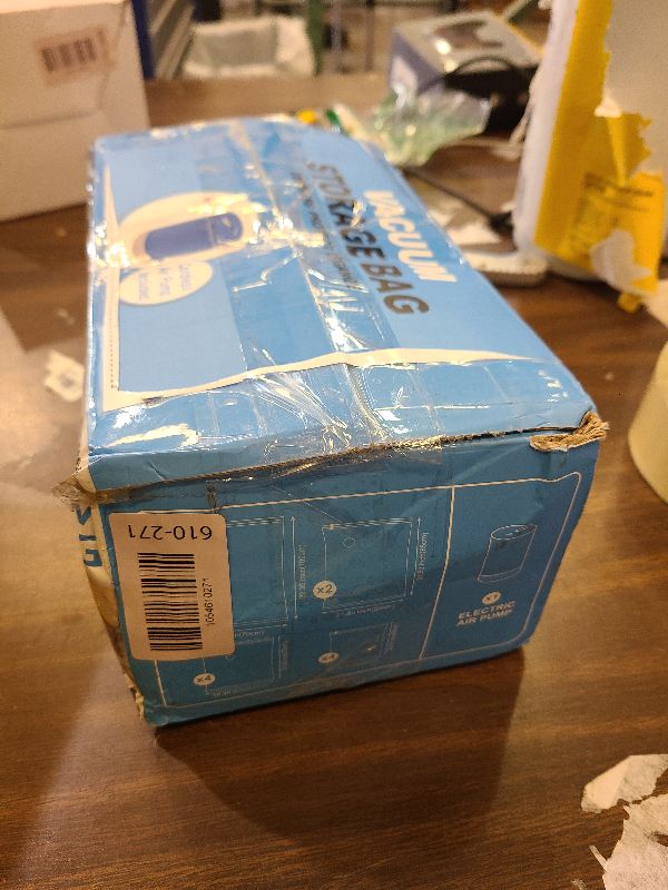 Photo 1 of 12 Pack Travel Vacuum Storage Bags with Rechargeable Wireless Electric Pump for Luggage, Suitcase, Carry-on Size Vacuum Seal Compression Space Saver Bags for Clothes and Clothing Travel