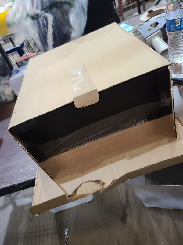 Photo 1 of 13x16 Shadow Box Frame with Acrylic Glass, Deep Large Shadow Boxes Display Cases for Tabletop and Wall Display, Memory Box for Keepsakes, Shadow Box for Flowers, Black with Linen Back