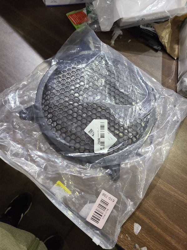 Photo 1 of 10 Inch Subwoofer Grill Speaker Grill Cover, Black Waffle Grill Cover Plastic Mesh Grille Speaker Grill Cover Circle Subwoofer Speaker Cover, 1PCS