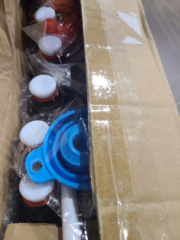 Photo 1 of 12 Pack 8.5oz Flip Top Glass Bottles, Swing Top Beer Brewing Bottle for 2nd Fermentation, Kombucha, Kefir, Vanilla Extract, Coquito, Juice, Tea - Airtight Stopper Cap Lid, Bonus 4 Bottle Pourers