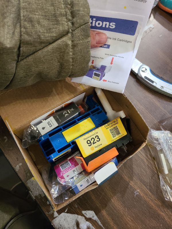 Photo 1 of 923 Ink Cartridges Combo Pack Replacement for HP 923 Ink Cartridges Work for OfficeJet 8120 8122e 8123 OfficeJet Pro 8130 8135e 8138e 8139e Printer Without Chip (Black/Cyan/Yellow/Magenta 4 Pack)