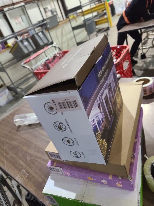 Photo 1 of 132FT 1332 LED Outdoor Christmas Lights - 296 Ice Drops, 12 Pro Modes with Timer Memory & Brightness, Waterproof Hanging Ice String Light for Holiday Wedding Garden Fence House Decor (Cool White)