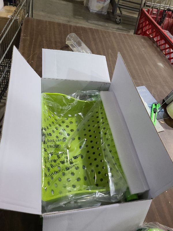 Photo 1 of 12-Inch 2-in-1 Chicken Poop Scooper & Rake – US Patent Pending – 3-Shape Sifting Holes Chicken Coop Rake?Stainless Steel Handle ?20–61"?– Litter Scoop Sand & Sifting Shovel for Chicken Coops(Green)