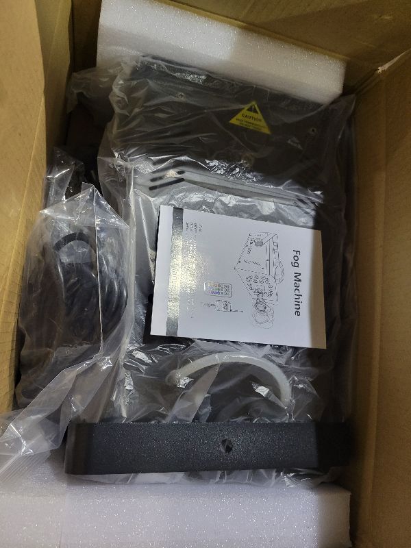 Photo 1 of 1200W Fog Machine Outdoor Indoor, 18 Lights Halloween Smoke Machine Fog with 6000 CFM, 13 Colors & Remote Controls for Party Stage Effect