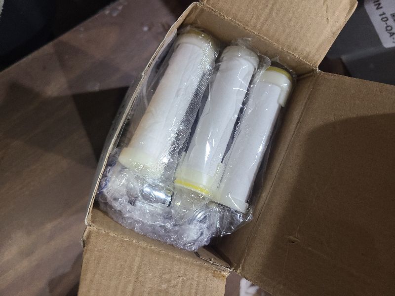 Photo 1 of HOTIMO Filtered Shower Head with Handheld - High Pressure 3 Spray Modes Showerhead with Filters, 12 Replaceable Water Softener Filters for Hard Water | Ion Drops Shower Head with 75" Anti-Burst Hose