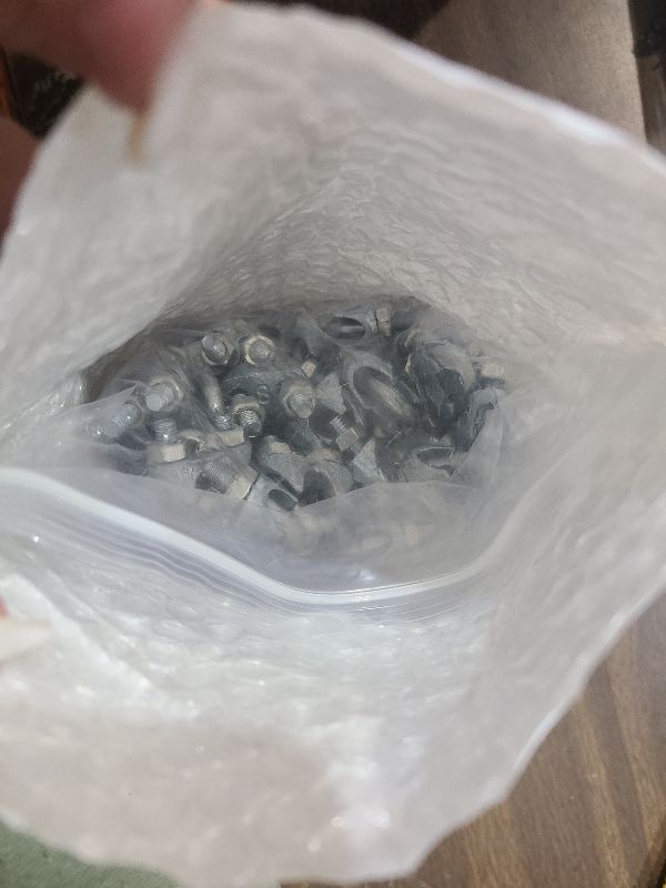 Photo 1 of 120PCS 5/16" M8 Zinc-Plated Wire Rope Clamps – Heavy Duty U-Bolt Cable Clips (Silver)