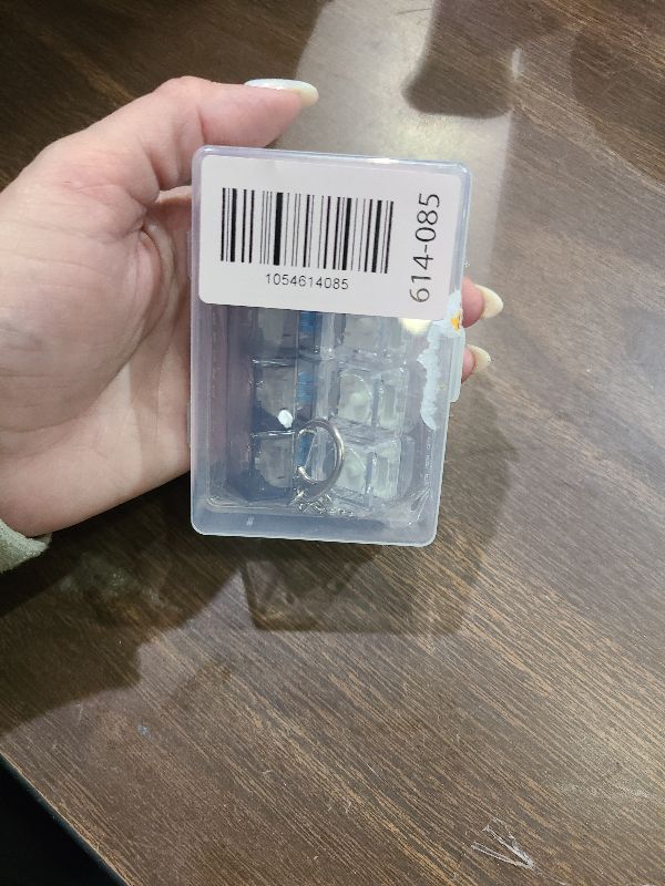 Photo 1 of 2 PCS Keyboard Fidget Toy, Keyboard Fidget Keychain 4-in-1 Keyboard Decompression Button Finger Clicker Toys, Button Stress Relief Fidget Gifts to Relief Stress (Clear Black)