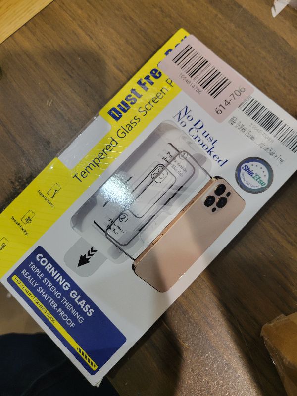 Photo 1 of [3+3 Pack] Screen Protector Compatible with iP 17 Pro Max & Camera Lens Protector | HD Clear | 9H Tempered Glass | Shatterproof | Scratch Resistant | Auto Dust-Elimination | Bubble Free |