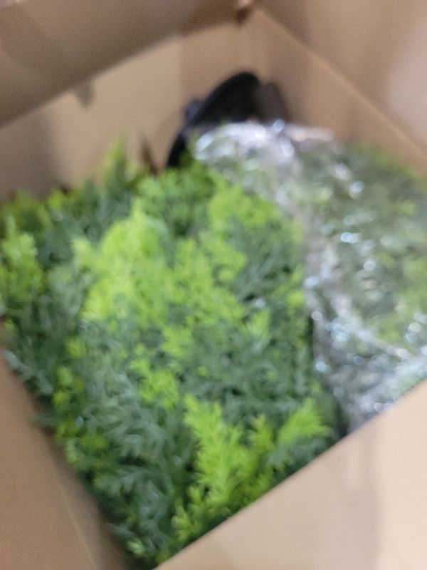 Photo 1 of 2 Pack 24”Artificial Topiary Ball Tree with Spike Soft Cypress Realistic Faux Cedar Pines Christmas Trees UV Rated Fake Shrubs for Christmas Pot Fillers Front Door Porch Indoor Outdoor Xmas Decor