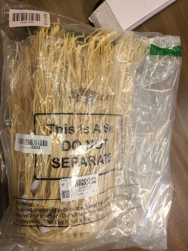 Photo 1 of 10 Pieces Scarecrow Straw Kit Scarecrow Costume Accessories Raffia Grass Bundle Dry Straw Party Accessory Halloween Decoration