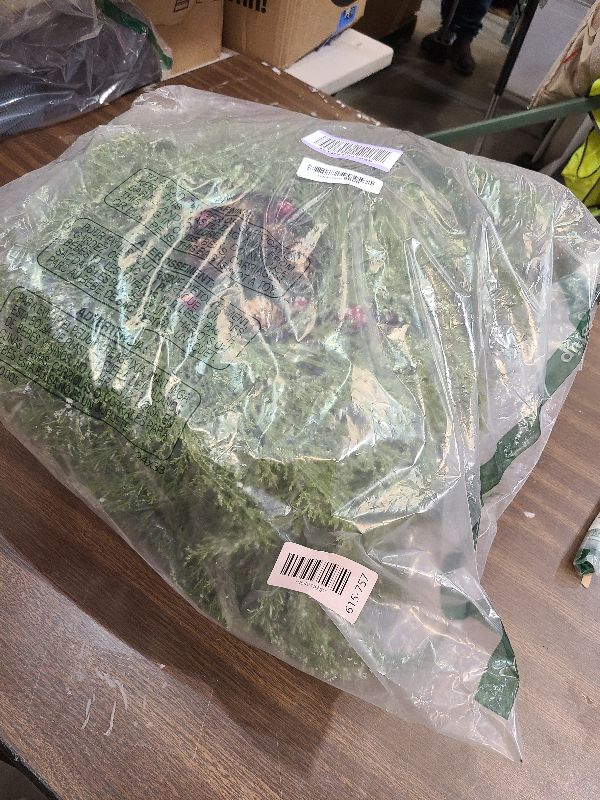 Photo 1 of 12 Pcs Mini Christmas Cabinets Wreath for Kitchen Small Christmas Ceder Candle Rings Wreaths Artificial Norfolk Pine Red Berry Garland Hanging Ornament Farmhouse Wreath for Holiday Xmas Party Decor