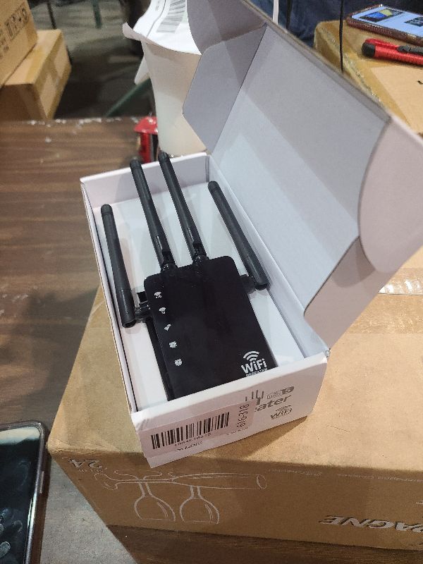 Photo 1 of 12880 Sq.Ft Range WiFi Extender Signal Booster Dual Band 5GHz/2.4GHz, 105-Device Compatibility, Simple Installation, WiFi Extender