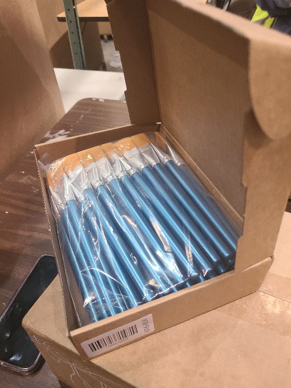 Photo 1 of 1 Inch Flat Paint Brushes, 40 Pieces Large Acrylic Painting Brushes Bulk with Wooden Handle for Acrylic Watercolor Oil Crafts Face Body Art