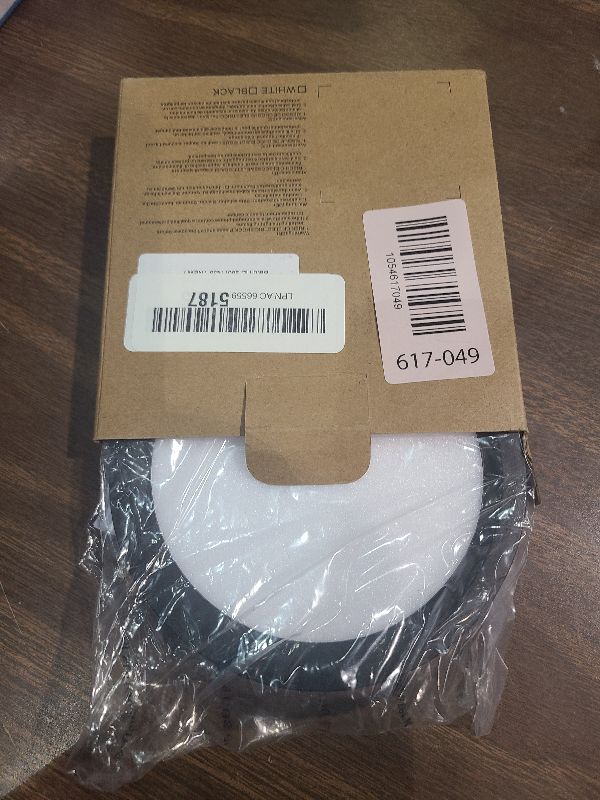 Photo 1 of 1PACK LED Flush Mount Ceiling Light Fixture Black,4.7Inch 3000k/4500k/6000K Ceiling Light, Ultra-Thin LED Recessed Ceiling Light for Bedroom, Living Room, Kitchen, Hallway