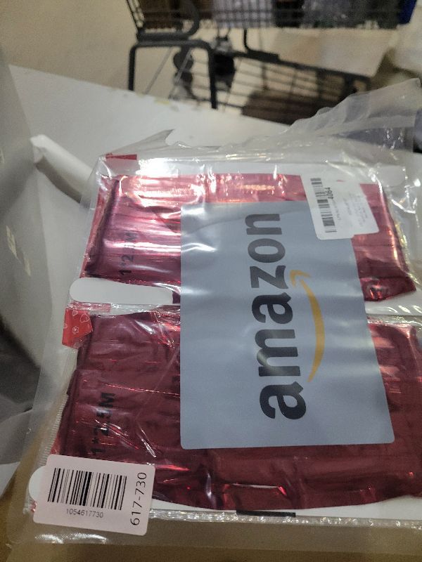 Photo 1 of 2 Pack Red Streamers Party Backdrop Foil Fringe Curtains Photo Booth Props for Birthday Christmas Wedding Carnival Casino Theme Birthday New Year Holiday Celebration Bachelorette Party Decorations