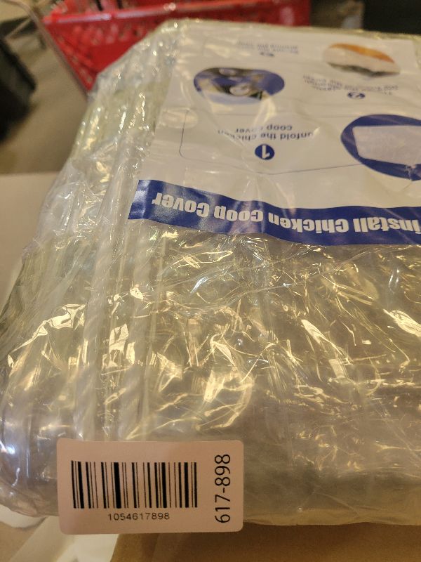 Photo 1 of 16Mil Chicken Coop Covers for Winter,6x10ft Thicken Clear Winterizing Insulation Vinyl Tarp for Chicken Run,Waterproof Anti-Tear with Elastic Cords & Rope for Porch Patio Poultry Enclosure