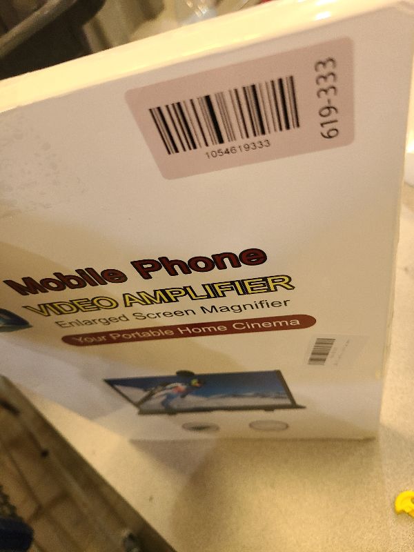 Photo 1 of 18" Screen Magnifier for Cell Phone – 3D HD Magnifing Screen Enlarger Projector for Movies Videos and Gaming – Foldable Phone Stand Holder with Screen Amplifier–Compatible with All Smartphones