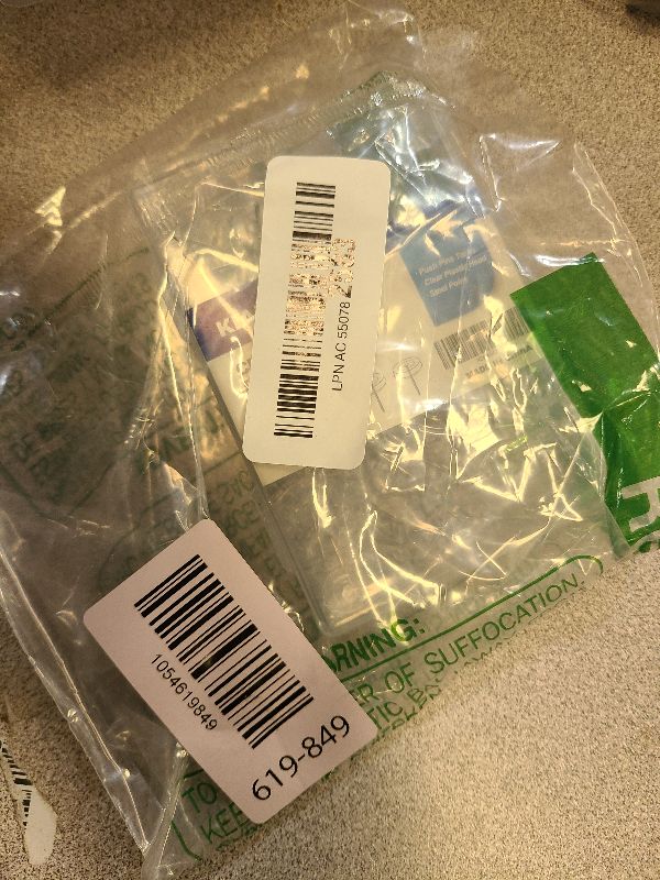 Photo 1 of 120 Count Push Pins, Premium Clear Push Pin, Clear Thumb Tacks Steel Point and Plastic Head, Flat Head thumbtacks for Photo Wall, Bulletin Board, Home Office Use