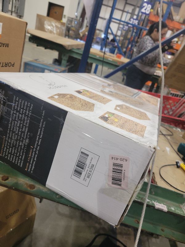 Photo 1 of 12x12in Storage Baskets Set of 4 Water Hyacinth Baskets,Foldable Handwoven Storage Cubes,Wicker Cube Baskets Laundry Organizer Totes for Home