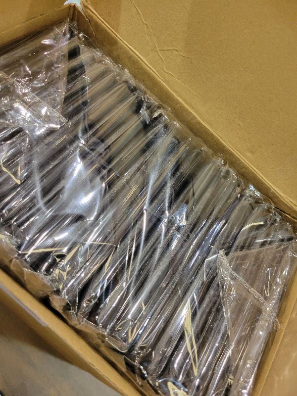 Photo 1 of 20 Pieces Black Menu Covers PVC Waterproof Restaurant Cafe Bar Fold Menu Book 2 View Double Fold Angled Corners Menu Covers for Wine Drinks Cafes List Covers Set, Fits 4.25 x 11 inches Menu