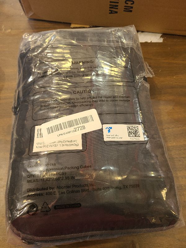 Photo 1 of 10 Set Compression Packing Cubes for Travel Essentials,Compressible Expandable Packing Cubes for Suitcase,OlarHike Luggage Organizer Bags for Travel,Handy Helper for Organizing Clothes(Black)