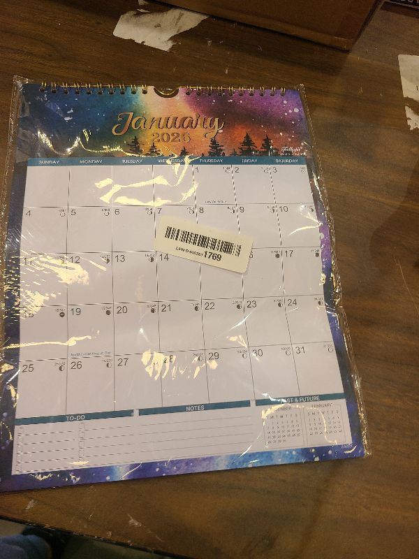 Photo 1 of 2026 Calendar - 2026 Wall Calendar, January 2026 - December 2026, 8.5" x 11", Wall Calendar 2026, Twin-Wire Binding + Hanging Hook + Large Blocks with Julian Dates, Perfect Calendar for Organizing