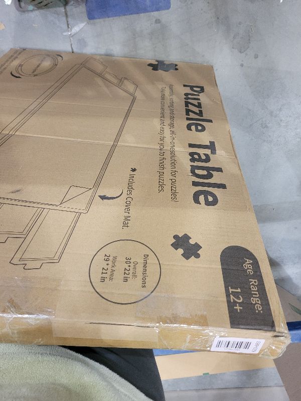 Photo 1 of 1000 Piece Rotating Puzzle Board with Drawers and Cover - 4 Drawers, Wooden Jigsaw Puzzle Table | 30” X 22”| Jigsaw Puzzle Board - Portable Puzzle Tables for Adults and Kids by Beyond Innoventions