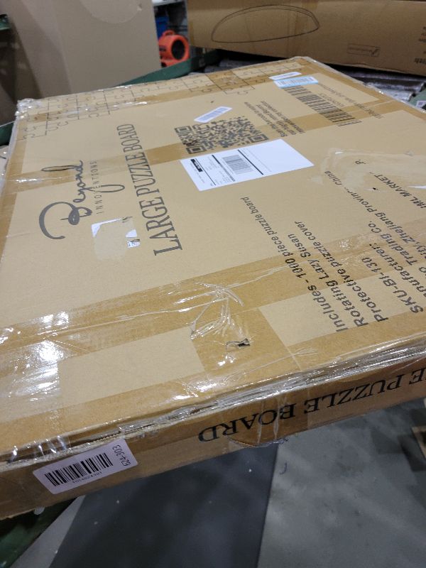 Photo 1 of 1000 Piece Rotating Puzzle Board with Drawers and Cover - 4 Drawers, Wooden Jigsaw Puzzle Table | 30” X 22”| Jigsaw Puzzle Board - Portable Puzzle Tables for Adults and Kids by Beyond Innoventions