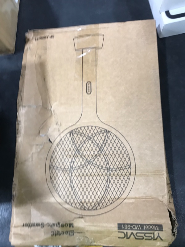 Photo 1 of YISSVIC Electric Fly Swatter 4000V Bug Zapper Racket Dual Modes Mosquito Killer with Purple Mosquito Light Rechargeable for Indoor Home Office Backyard Patio Camping