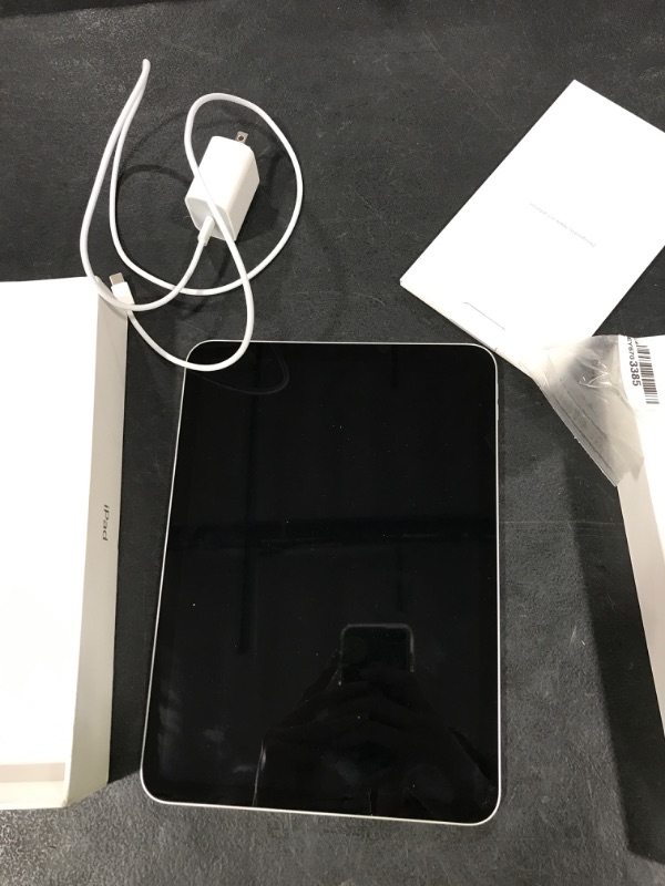 Photo 1 of does not turn on **_______________Apple iPad 11-inch: A16 chip, 11-inch Model, Liquid Retina Display, 128GB, Wi-Fi 6, 12MP Front/12MP Back Camera, Touch ID, All-Day Battery Life — Silver