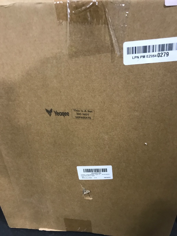Photo 1 of Yeaqee 12 Sets Metallic Paper Gift Bags with Handle Tissue Paper Include 8", 10", 13" Thank You 5 Senses Gift Bags for Him Her Birthday Wedding Bridal Baby Shower Groomsmen Favor(Navy Blue, Gold)