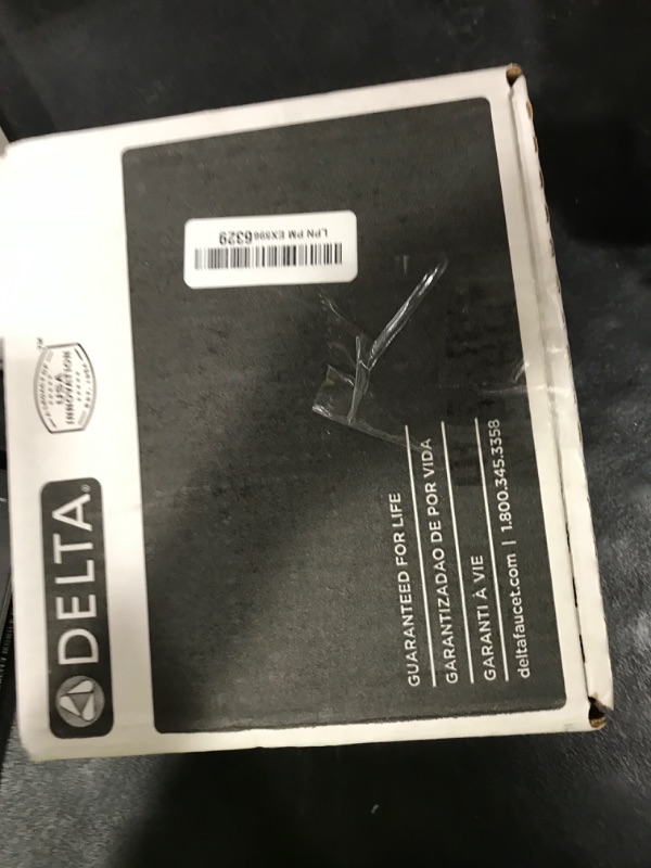 Photo 1 of Delta Faucet Modern 14 Series Matte Black Shower Faucet, Tub and Shower Trim Kit with Single-Spray Touch-Clean Black Shower Head, Matte Black T14467-BL-PP (Valve Not Included)