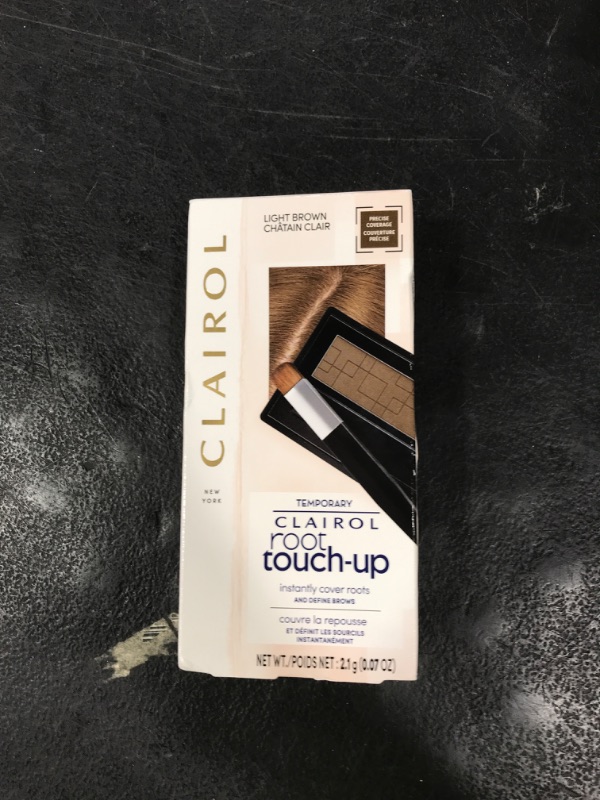 Photo 1 of Clairol Root Touch-Up Temporary Concealing Powder, Light Brown Hair Color, Pack of 1