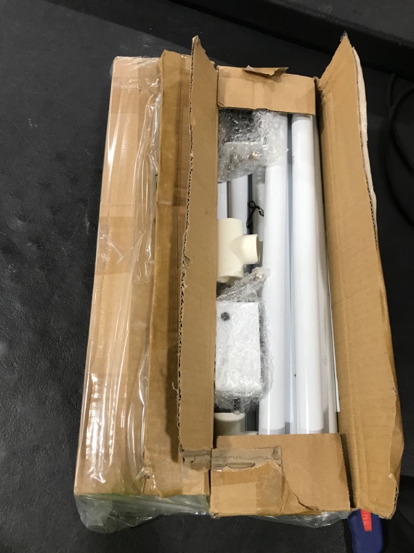 Photo 1 of ProGarden Decoration Table Rod With Table Clamp Metal White