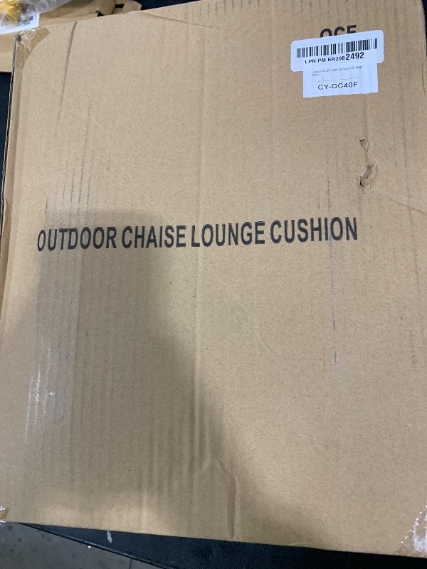 Photo 1 of Cozyide Chaise Lounge Cushions Outdoor 72"x21"x3", Waterproof Lounge Chair Cushion with Removable Cover, Patio Chair Cushions for Outdoor Furniture with Adjustable Ties, 72"x21"x3", Beige