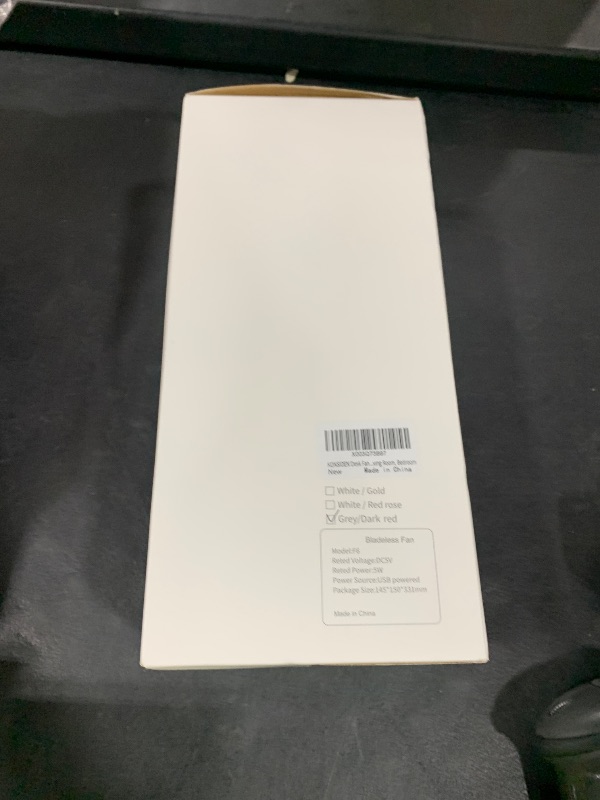 Photo 1 of KONSIDEN Desk Fan Bladeless, 11.8 Inch Office Fan Small, Quiet, 3 Speed Adjustment, Touch Control, Easy to Clean, Desk Fans Small Quiet, Ideal for Office, Living Room, Bedroom