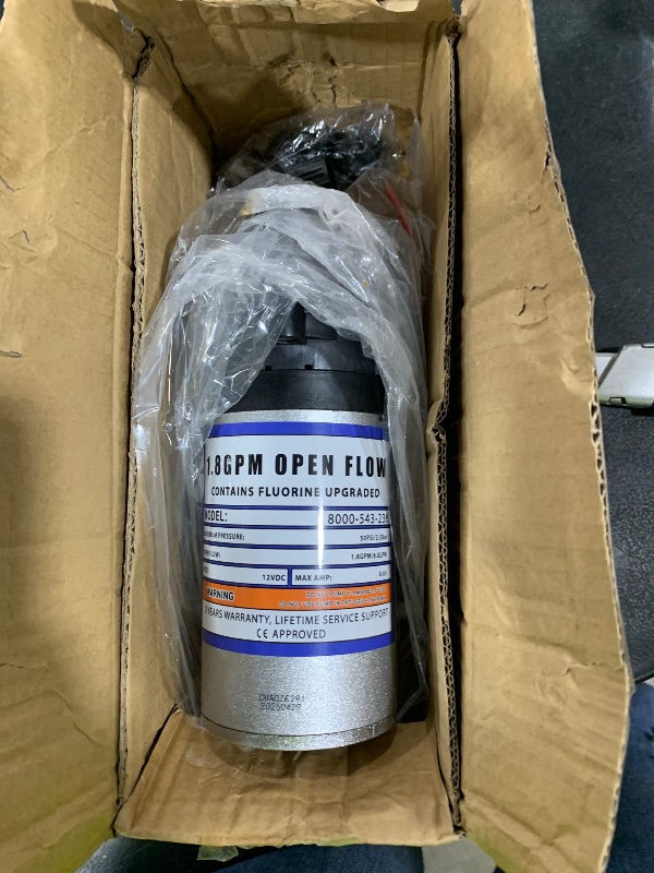 Photo 1 of 8000-543-236 Automatic-Demand Diaphragm Pump,12V DC Water Pump,1.8GPM,50PSI 3/8" NPT Female Port,for Garden Irrigation and Pressure Washing