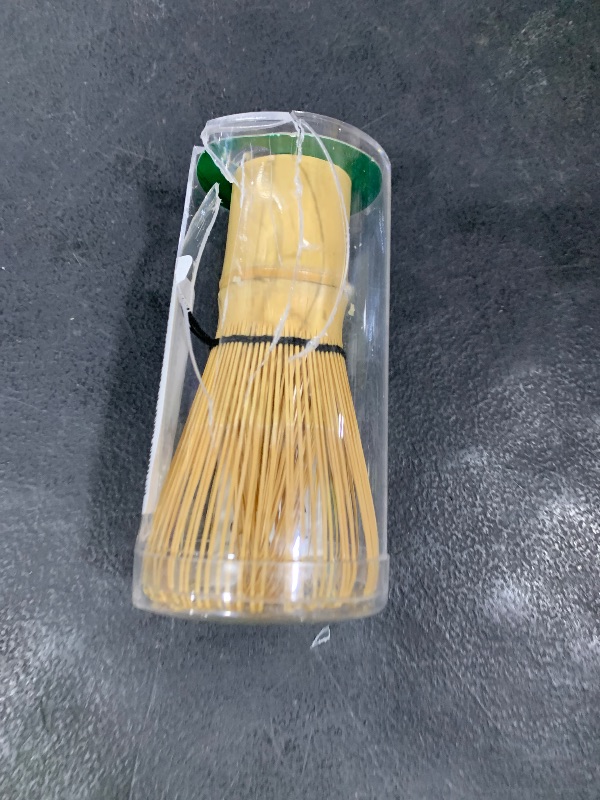 Photo 1 of Handcrafted Golden Bamboo Matcha Whisk, Traditional Japanese Chasen Matcha Stirrer -Bamboo Whisk Made from Durable and Sustainable Organic Bamboo