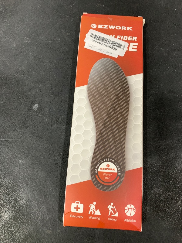 Photo 1 of Carbon Fiber Insoles, Carbon Fiber Foot Plate 1 Pair Rigid Shoe Insert Support Turf Toe, Foot Fractures, Morton Extension, Hallux Rigidus and Limitus - Alternative to Post Op Shoe