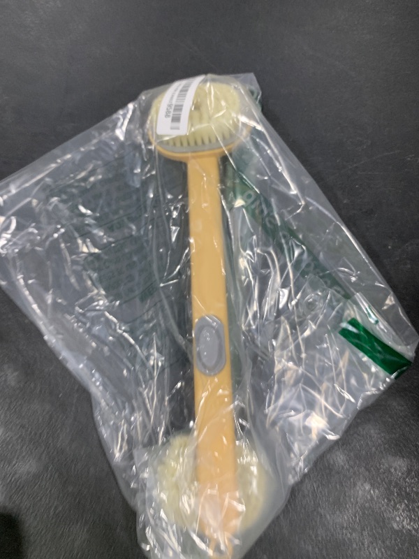 Photo 1 of Ainiv 2 Pack Back Scrubber for Shower, Long Handled Shower Brush with Soap Dispenser, Exfoliating Body Scrubber for Wet or Dry Brushing, Shower Brush with Soft Bristles?Yellow & Green?