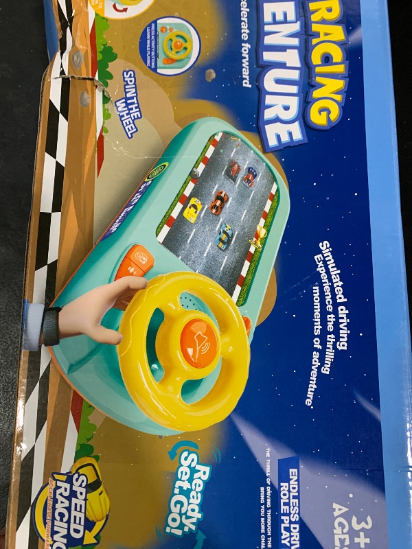 Photo 1 of Beacron Musical Steering Wheel Toys for Boys 4-6: Toddler Simulated Driving Racing Car Game with Sound Ages 3+ Year Old, Interactive Educational Learning Race Truck for Kids Girls Xmas Birthday Gifts
