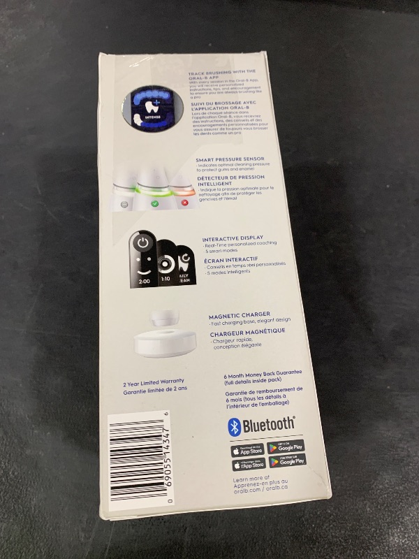 Photo 1 of Oral-B iO Deep Clean + Protect Rechargeable Electric Toothbrush, White with a iO Series 7 Toothbrush, 2 Replacement Brush Heads, and a Charging Travel Case