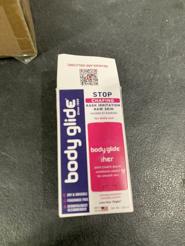 Photo 1 of Body Glide For Her Anti Chafe Balm | Chafing stick with added emollients | Great for dry, sensitive skin and/or sensitive areas | Use on chest, bra, butt, groin, arm, and thigh chafing | 1.5oz