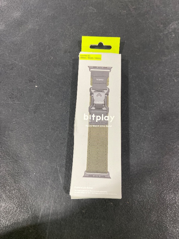 Photo 1 of bitplay-Apple Watch Band Nylon Fidlock Magnetic Black Buckle 49(Ultra) / 46/45 / 44/42* mm for Ultra1/2 S1-10 SE-Green