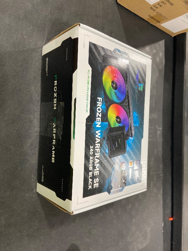Photo 1 of Thermalright FW 240 SE ARGB Black-AIO CPU Liquid Cooler,IPS LCD Screen with 320 * 240 Resolution,for AM4/AM5,Intel LGA1700/1851,2-inch Magnet-Absorbent LCD Screen for Images-Black,PC CPU Water Cooler