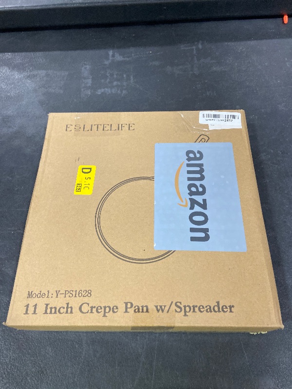 Photo 1 of ESLITE LIFE 11 Inch Crepe Pan with Spreader, Nonstick Ceramic Flat Skillet Dosa Tawa Comales Para Tortillas Pancake Pan, PTFE & PFOA Free, Black