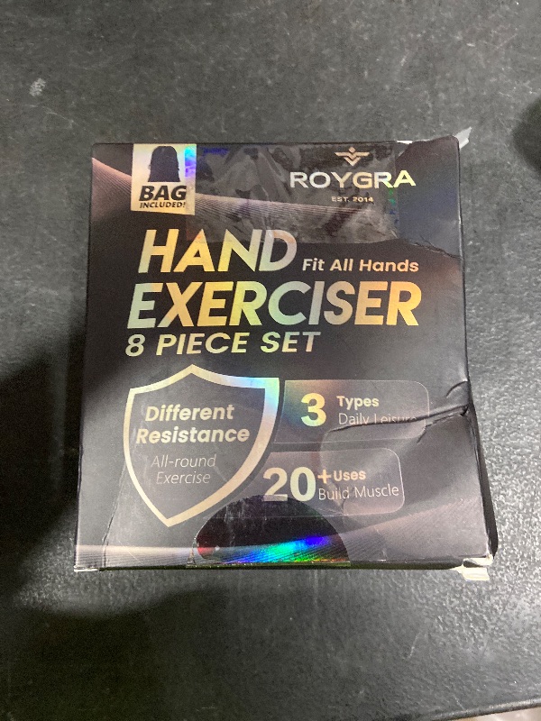Photo 1 of roygra Grip Strength Trainer (8 Pack), Forearm Strengthener, Stress Balls for Adults, Hand Strengthening Devices, Wrist Finger Strengthener, Physical Therapy Exercise Equipment, Golf Baseball Climbing