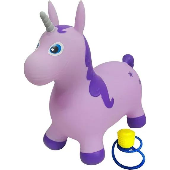 Photo 1 of bintiva Children's Unicorn Hopper Exercise Jumping Animal, Bouncy Horsey unicornio de juguete para niños Fun Space Hopper for Core Strengthening
